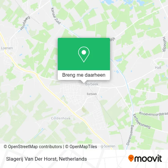 Slagerij Van Der Horst kaart