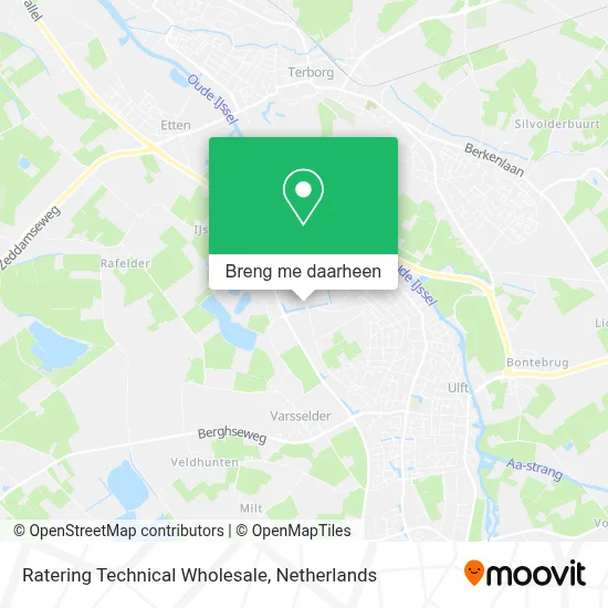 Ratering Technical Wholesale kaart