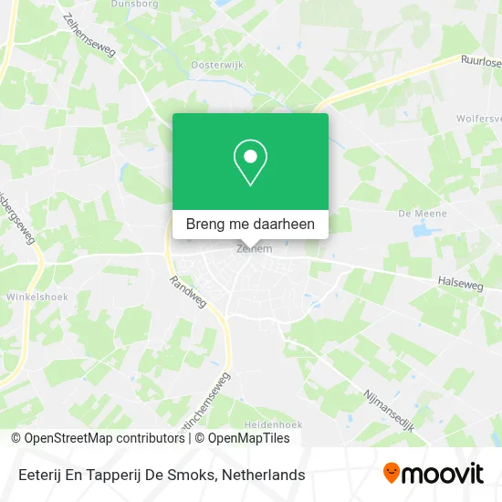 Eeterij En Tapperij De Smoks kaart