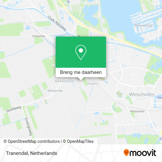 Tranendal kaart
