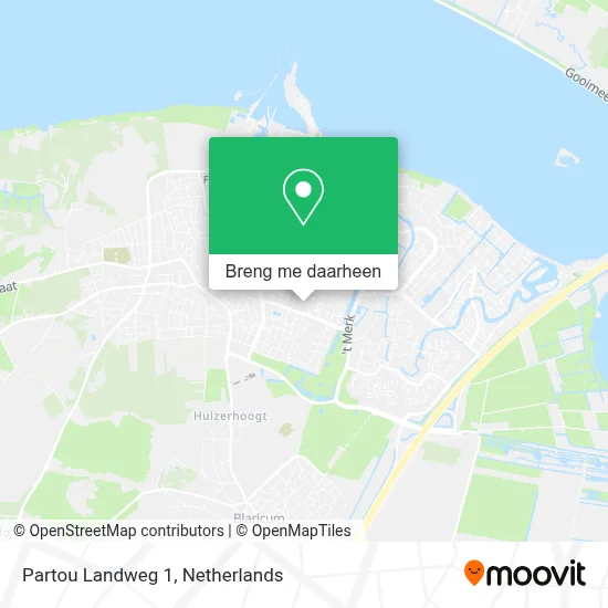 Partou Landweg 1 kaart