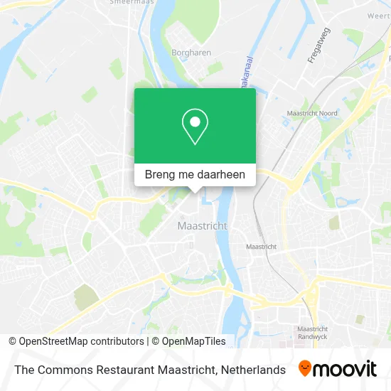 The Commons Restaurant Maastricht kaart