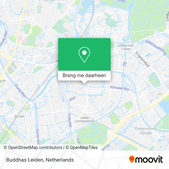 Buddhas Leiden kaart