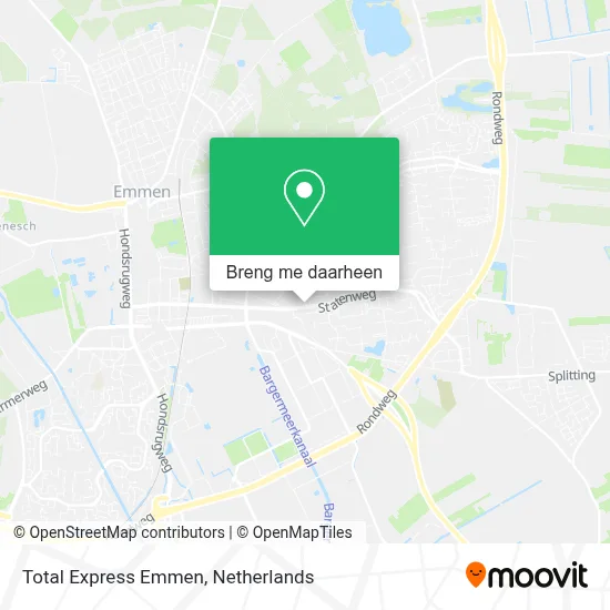Total Express Emmen kaart