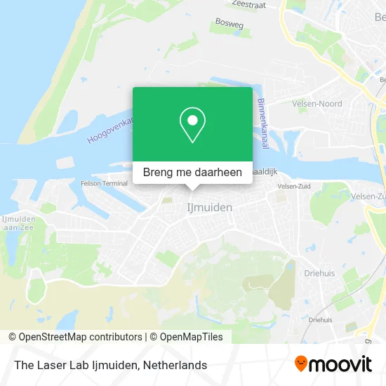 The Laser Lab Ijmuiden kaart