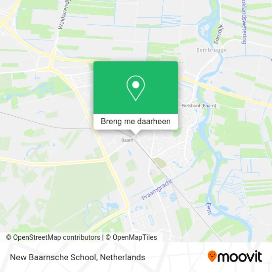New Baarnsche School kaart