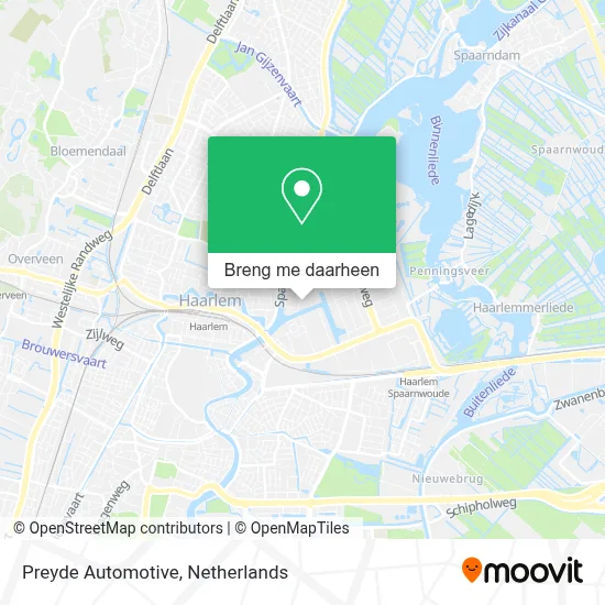 Preyde Automotive kaart