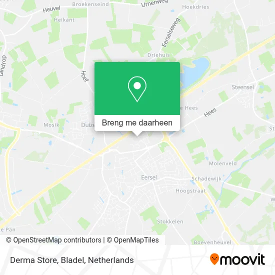 Derma Store, Bladel kaart