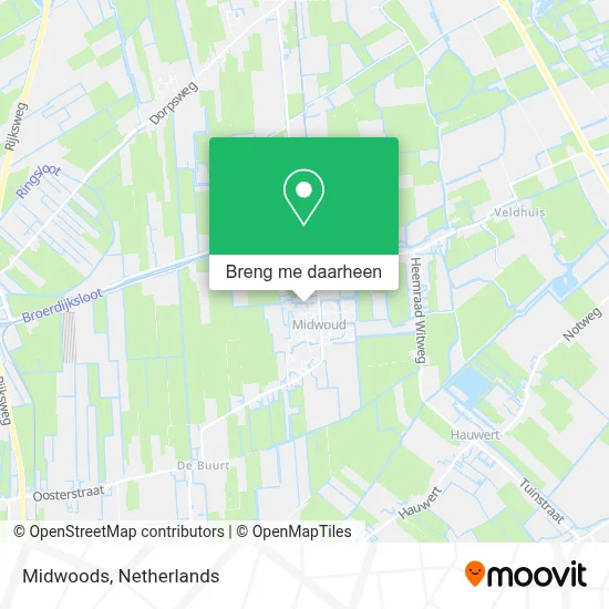Midwoods kaart