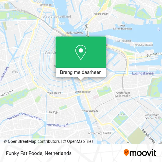 Funky Fat Foods kaart