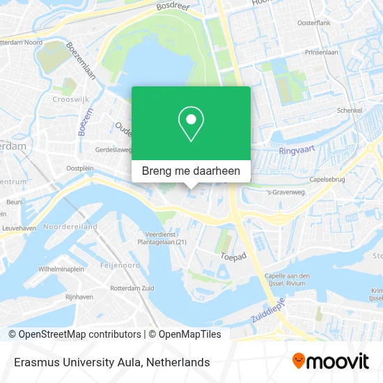 Erasmus University Aula kaart