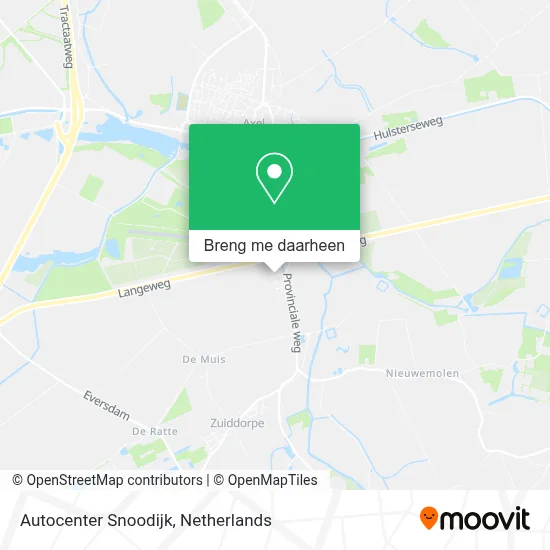 Autocenter Snoodijk kaart