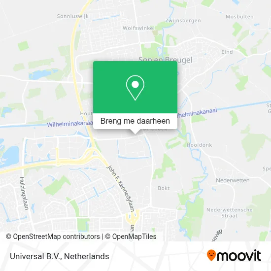 Universal B.V. kaart