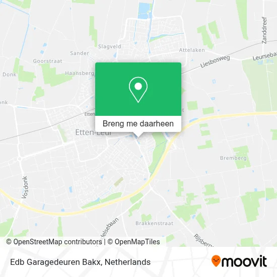 Edb Garagedeuren Bakx kaart