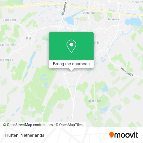 Hutten kaart