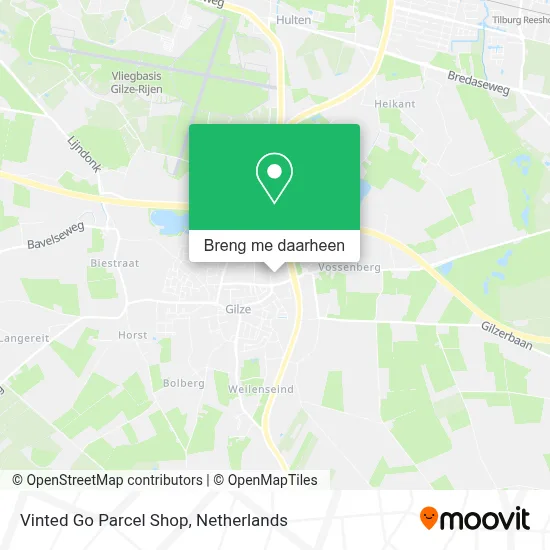 Vinted Go Parcel Shop kaart