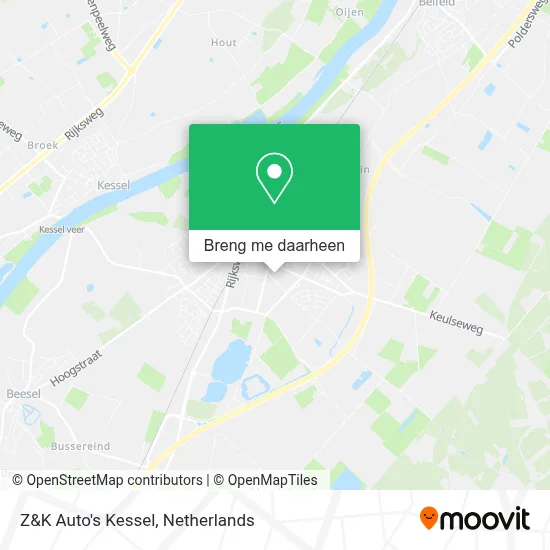 Z&K Auto's Kessel kaart