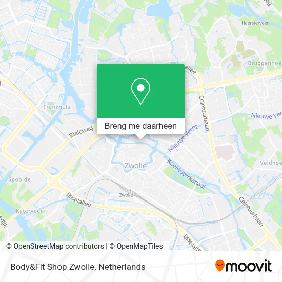 Body&Fit Shop Zwolle kaart