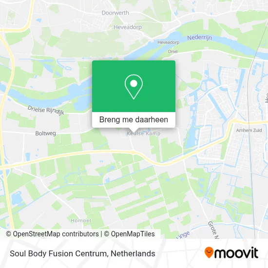 Soul Body Fusion Centrum kaart
