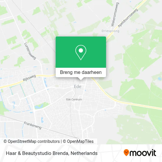 Haar & Beautystudio Brenda kaart