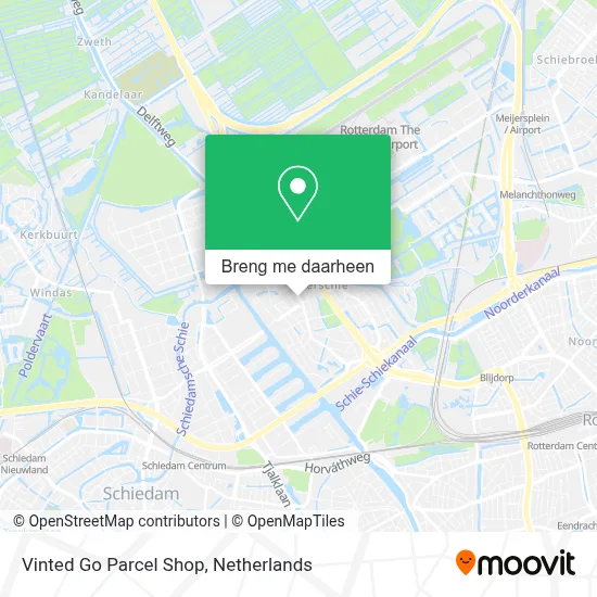 Vinted Go Parcel Shop kaart