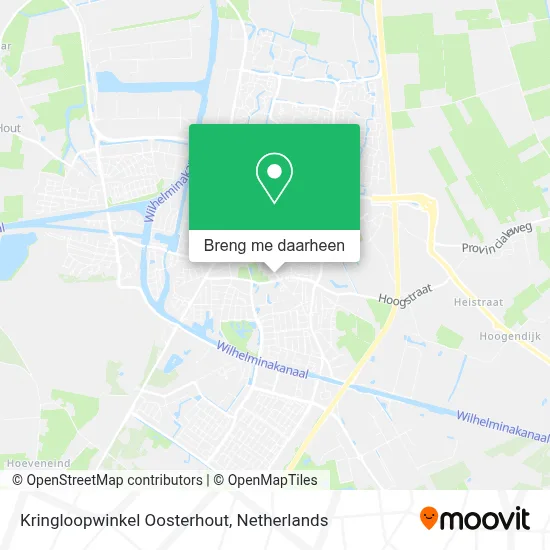 Kringloopwinkel Oosterhout kaart