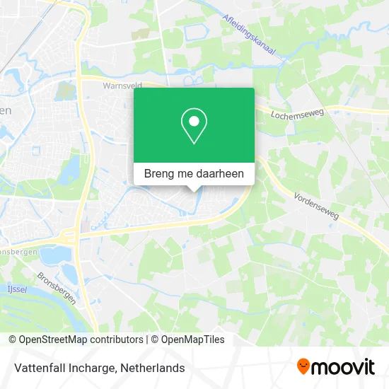 Vattenfall Incharge kaart