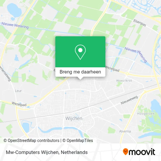 Mw-Computers Wijchen kaart