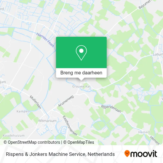 Rispens & Jonkers Machine Service kaart