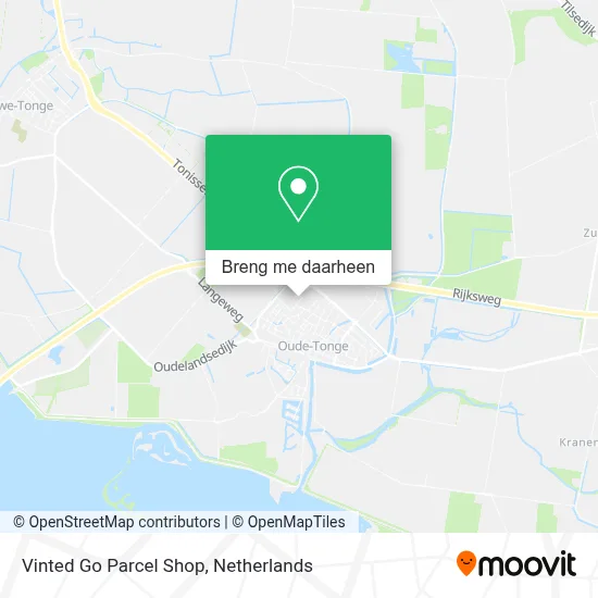 Vinted Go Parcel Shop kaart