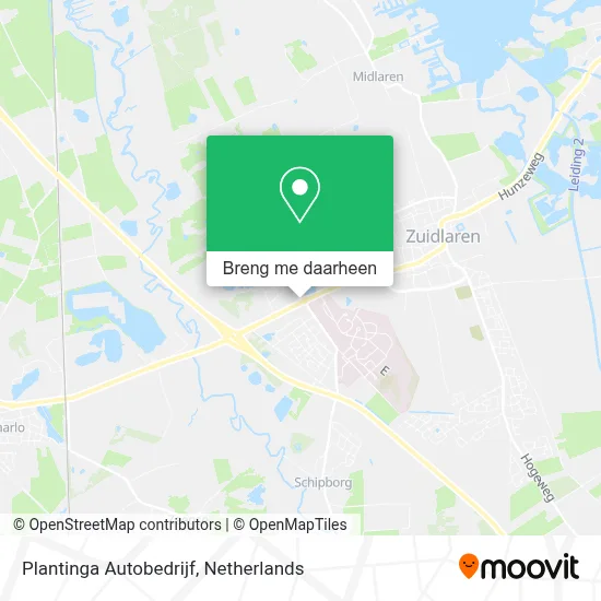 Plantinga Autobedrijf kaart