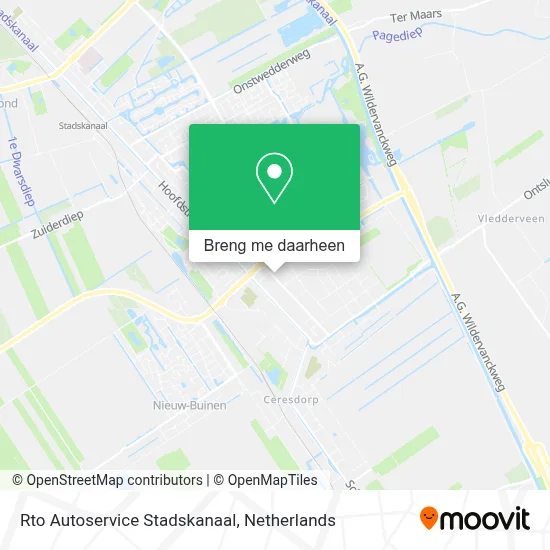Rto Autoservice Stadskanaal kaart