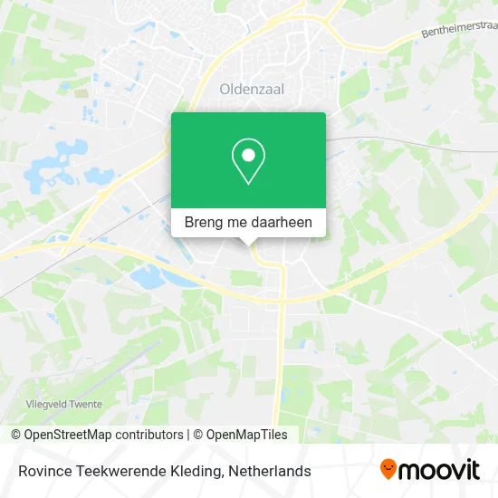 Rovince Teekwerende Kleding kaart