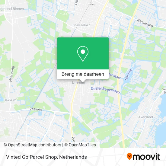 Vinted Go Parcel Shop kaart