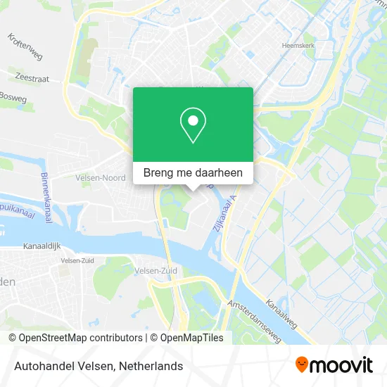 Autohandel Velsen kaart