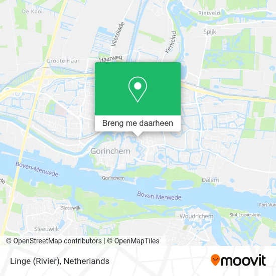 Linge (Rivier) kaart