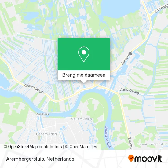 Arembergersluis kaart