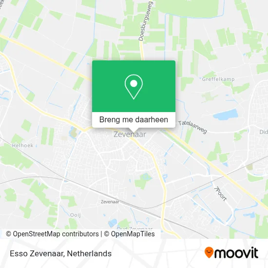 Esso Zevenaar kaart