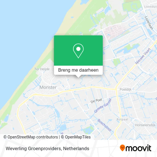 Weverling Groenproviders kaart