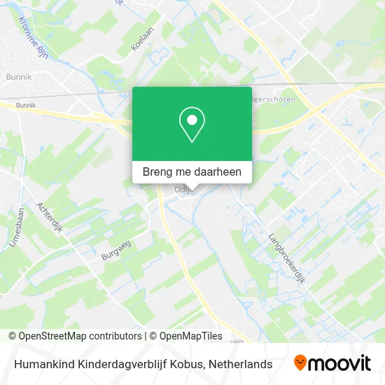 Humankind Kinderdagverblijf Kobus kaart