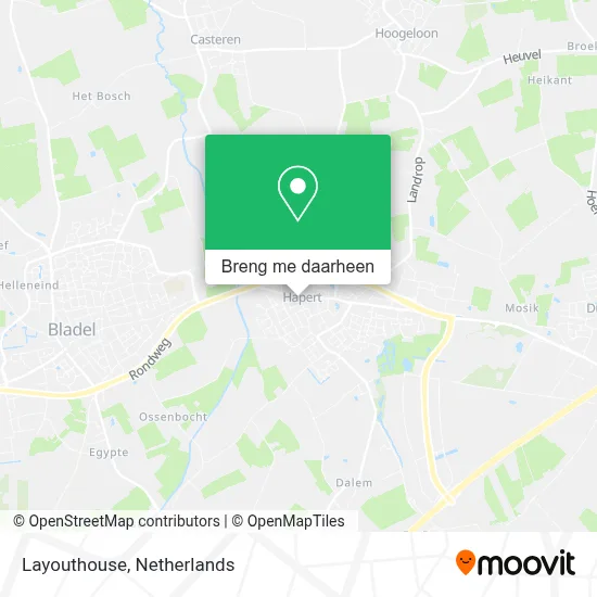 Layouthouse kaart
