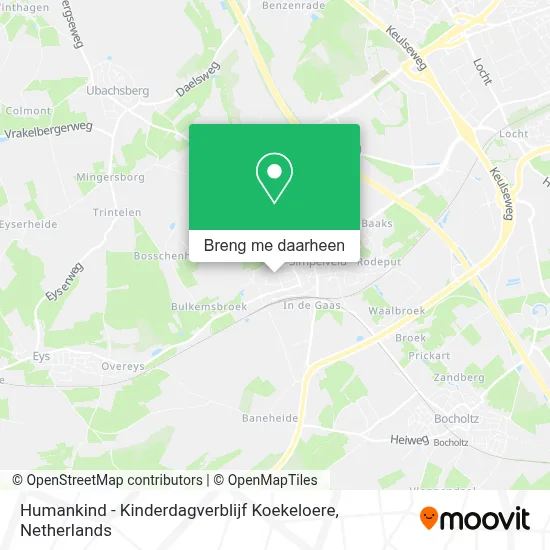 Humankind - Kinderdagverblijf Koekeloere kaart