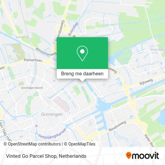 Vinted Go Parcel Shop kaart