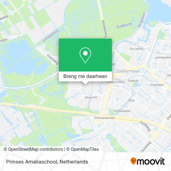 Prinses Amaliaschool kaart