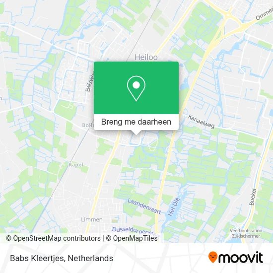 Babs Kleertjes kaart