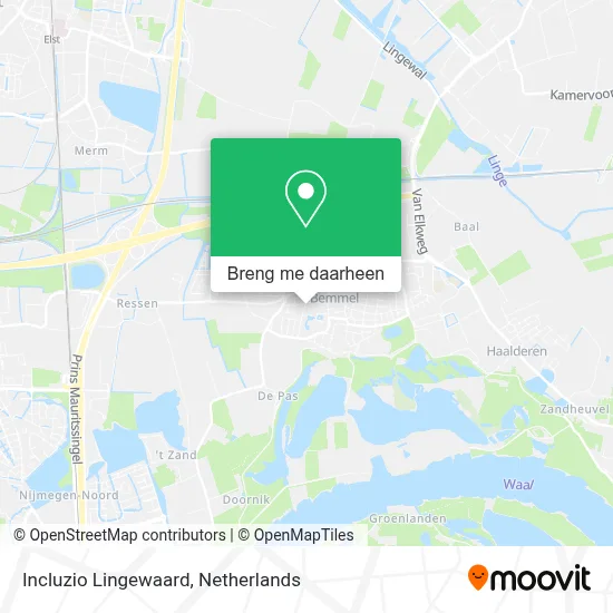 Incluzio Lingewaard kaart