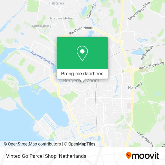 Vinted Go Parcel Shop kaart