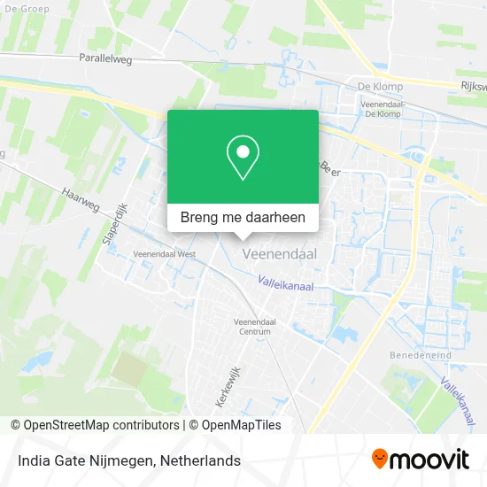 India Gate Nijmegen kaart