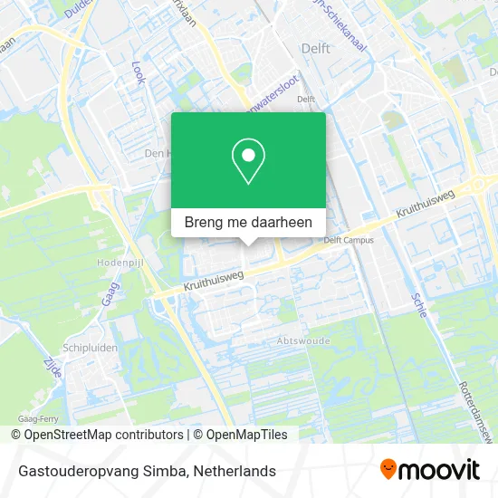 Gastouderopvang Simba kaart