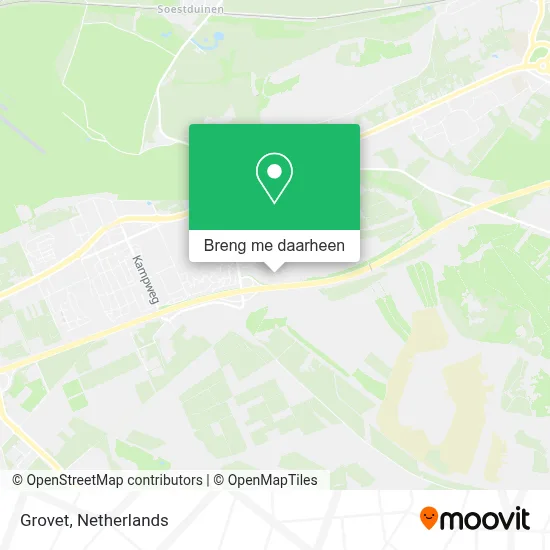 Grovet kaart